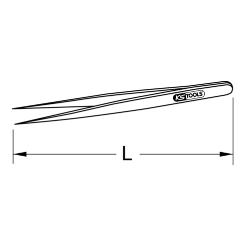 KS Tools BRONZEplus pincet 100 mm