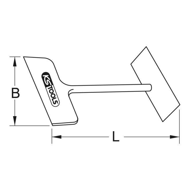 KS Tools BRONZEplus plaatschraper 75 mm