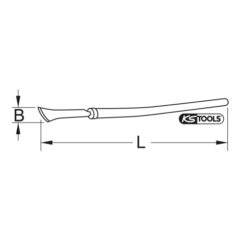 KS Tools BRONZEplus roestwerktuig met handvat