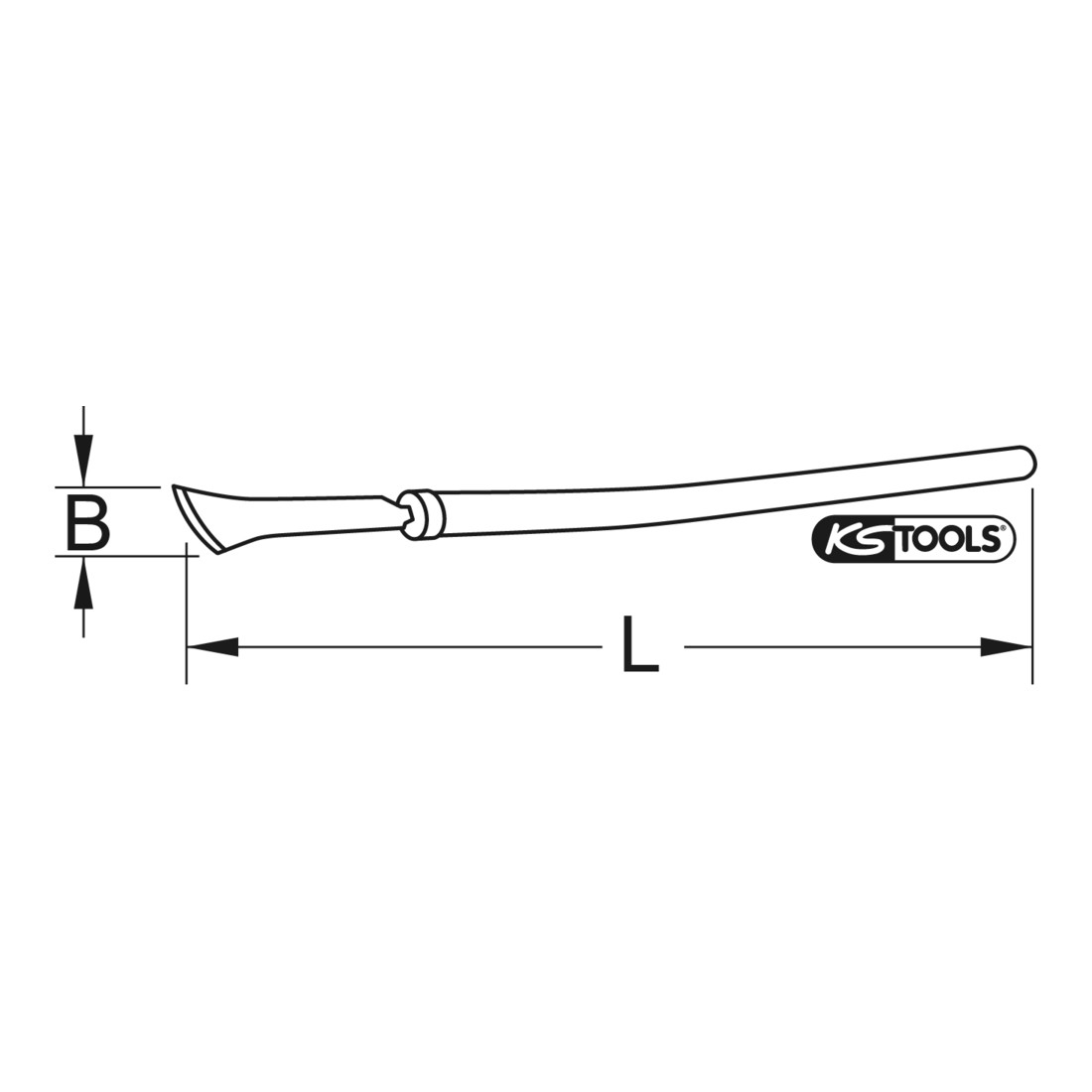 KS Tools BRONZEplus Roststecher mit Stiel