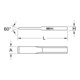KS Tools BRONZEplus Schlitzmeißel, 250mm