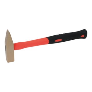 KS Tools BRONZEplus Schlosserhammer 400 g, mit Fiberglasstiel