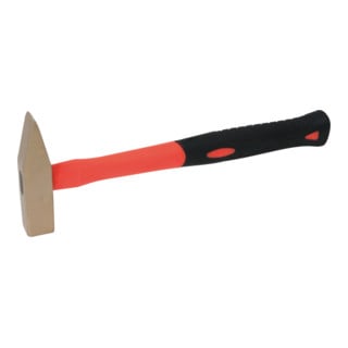 KS Tools BRONZEplus Schlosserhammer 500 g, mit Fiberglasstiel