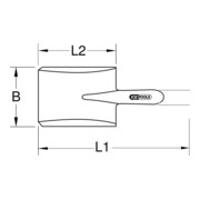 KS Tools BRONZEplus spade, D-greep-3