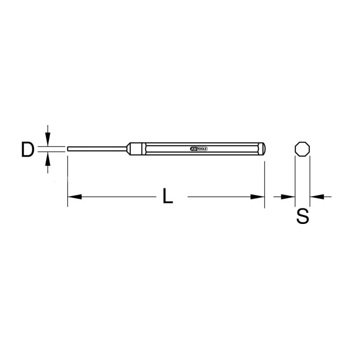 KS Tools BRONZEplus Splinttreiber, 3 mm