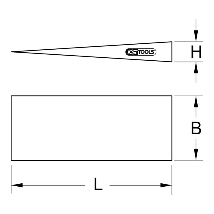 KS Tools BRONZEplus Steinkeil 150x45 mm