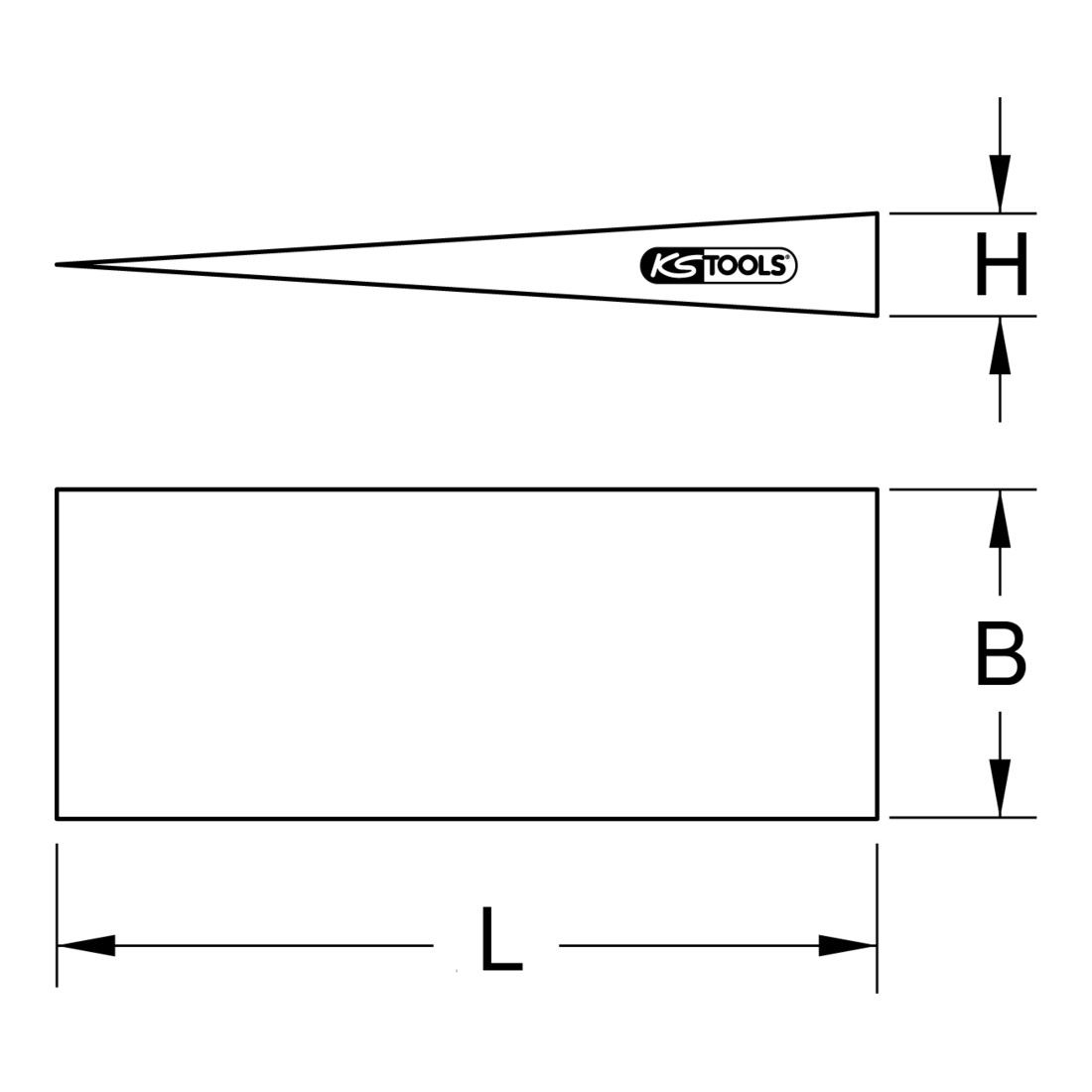 KS Tools BRONZEplus Steinkeil