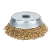 KS Tools BRONZEplus Topfbürste, Zinnbronzedraht, gewellt, Ø 85 mm