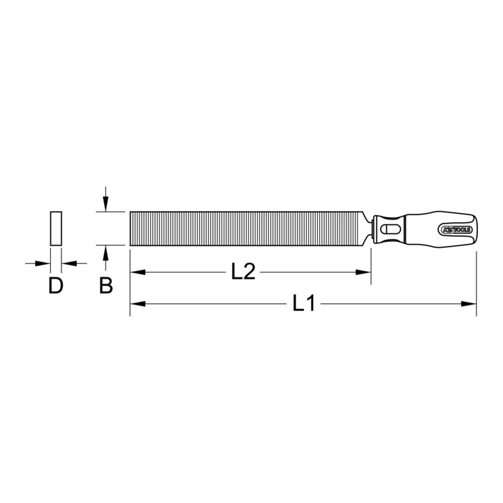 KS Tools BRONZEplus vlakschraper 310 mm