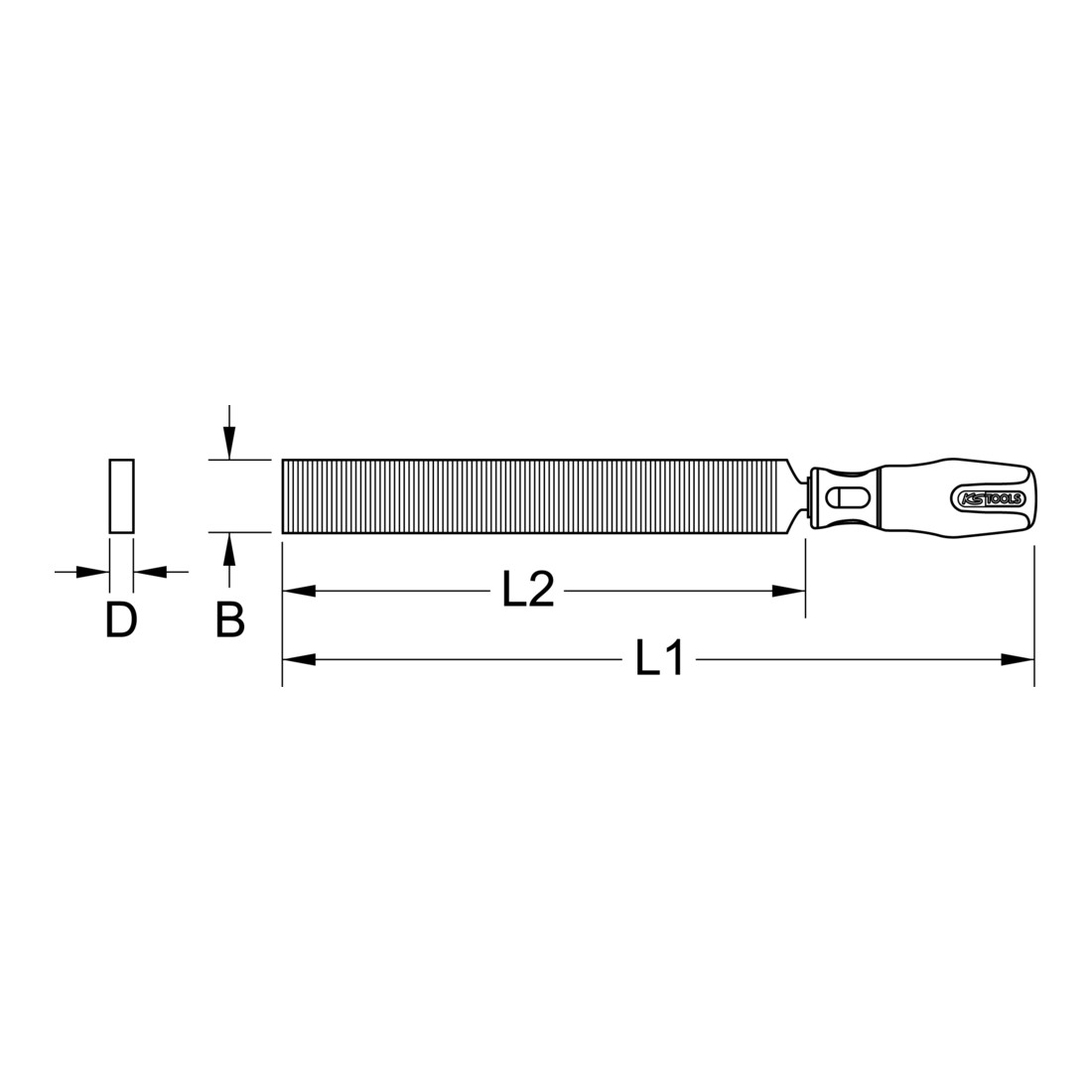 KS Tools BRONZEplus vlakschraper 310 mm