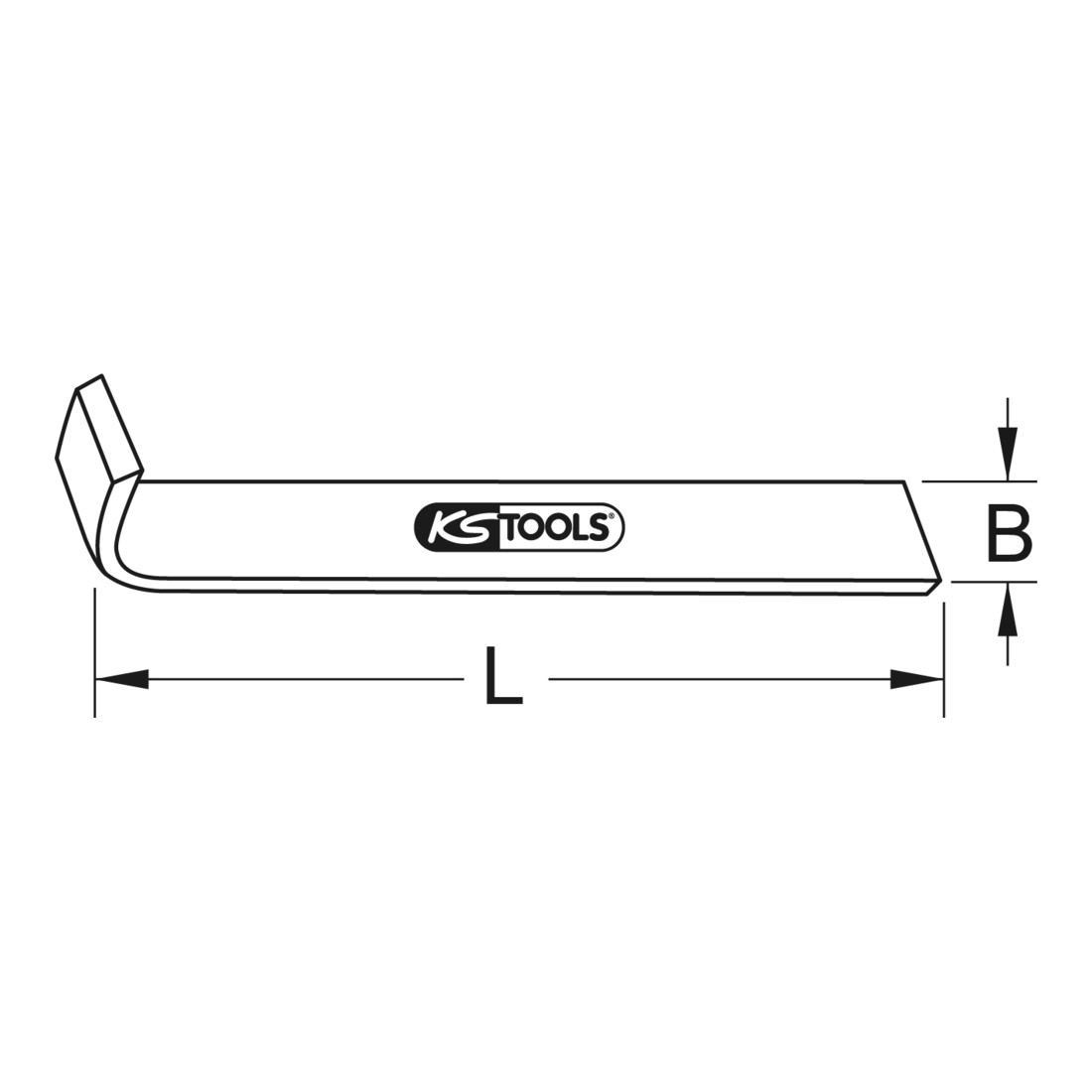 KS Tools BRONZEplus Winkelschaber