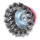 KS Tools Brosse à cupules en fil d'acier inoxydable 0,5mm, Ø 65mm