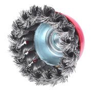 KS Tools Brosse métallique en acier inoxydable 0,5 mm Fil d'acier torsadé-1