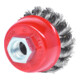 KS Tools Brosse à cupules en fil d'acier inoxydable 0,5mm, Ø 65mm