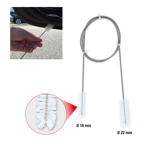 KS Tools Brosse de nettoyage flexible
