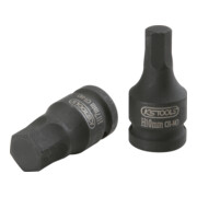 KS Tools Bussola 1/2" per bit a esagono incassato, per avvitatori ad impulsi, corta, 7mm