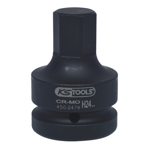 KS Tools Bussola 1" per bit a esagono incassato, per avvitatori ad impulsi, corta
