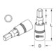 KS Tools Bussola CHROME 1/4" per bit a esagono incassato, 10mm-3