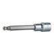 KS Tools Bussola CHROMEplus 1/2" per bit a esagono incassato, testa sferica, lunga, 5mm, 240mm-1