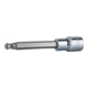 KS Tools Bussola CHROMEplus 1/2" per bit a esagono incassato, testa sferica, lunga, 6mm, 240mm-1