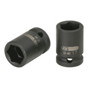 KS Tools Bussola esagonale da 1/2" per avvitatori ad impulsi, corta (pollici)-1