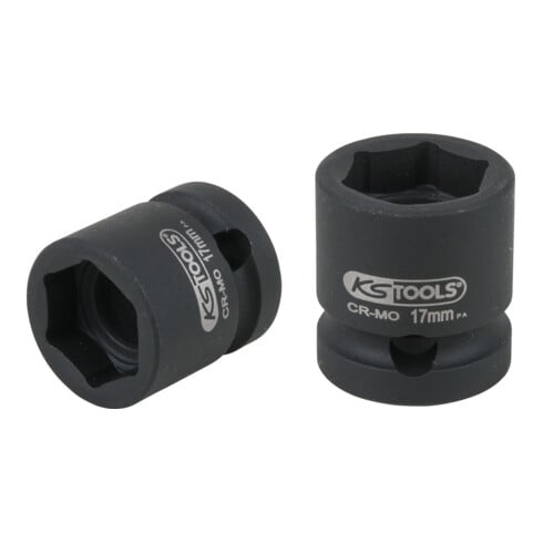 KS Tools Bussola esagonale 1/2" per avvitatori ad impulsi, extra corta, 17,0mm