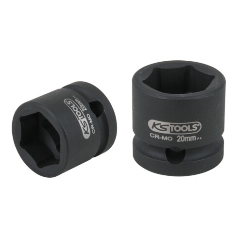 KS Tools Bussola esagonale 1/2" per avvitatori ad impulsi, extra corta, 20,0mm