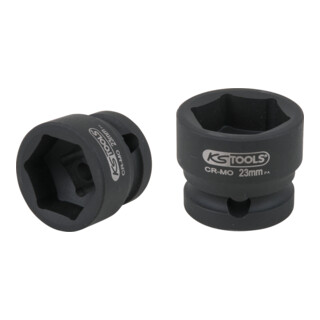 KS Tools Bussola esagonale 1/2" per avvitatori ad impulsi, extra corta, 23,0mm