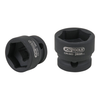 KS Tools Bussola esagonale 1/2" per avvitatori ad impulsi, extra corta, 24,0mm