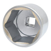 KS Tools Bussola esagonale 1" CLASSIC, corta, 80mm-1