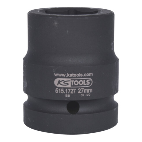 KS Tools Bussola esagonale 1" per avvitatori ad impulsi, corta, 27mm