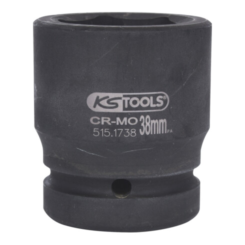 KS Tools Bussola esagonale 1" per avvitatori ad impulsi, corta, 38mm