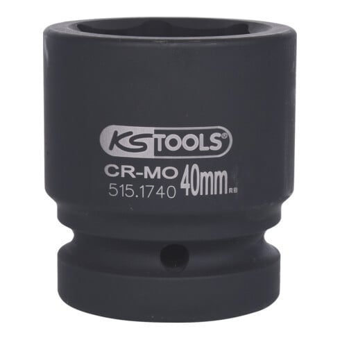 KS Tools Bussola esagonale 1" per avvitatori ad impulsi, corta, 40mm