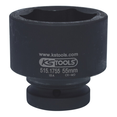 KS Tools Bussola esagonale 1" per avvitatori ad impulsi, corta, 55mm