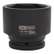 KS Tools Bussola esagonale 1" per avvitatori ad impulsi, corta, 80mm-2