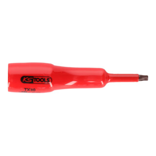 KS Tools Bussola per bit 1/2" con isolamento protettivo per viti TX, T27, lunga