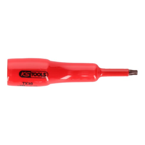 KS Tools Bussola per bit 1/2" con isolamento protettivo per viti TX, T30, lunga