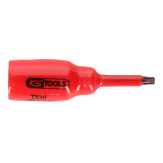 KS Tools Bussola per bit 1/2" con isolamento protettivo per viti TX, T60, corta