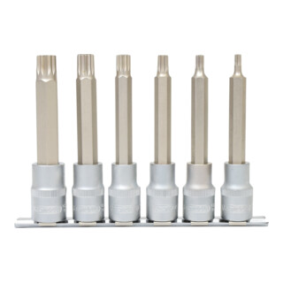 KS Tools Bussola per bit  1/2" XZN, lunghe, 6pz., M5-M14