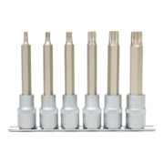 KS Tools Bussola per bit  1/2" XZN, lunghe, 6pz., M5-M14-3