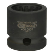 KS Tools Bussola speciale 1/2" con profilo speciale, fosfatata, 30mm-5