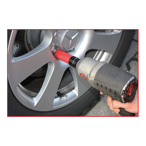 KS Tools Bussola speciale per avvitatore a impulsi per cerchi alluminio Mercedes, lunga, 17mm