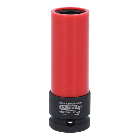 KS Tools Bussola speciale per avvitatore a impulsi per cerchi alluminio Mercedes, lunga, 17mm