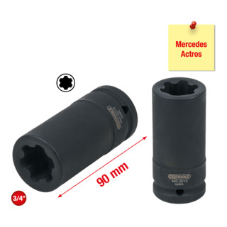 KS Tools Bussola TX-E-Plus per Mercedes, 32 EPL, L=90mm
