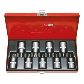 KS Tools Bussole 1/2", 9pz., TB20-TB60 con foro frontale