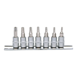 KS Tools Bussole 1/4", 7pz., TB10-TB40 con foro frontale