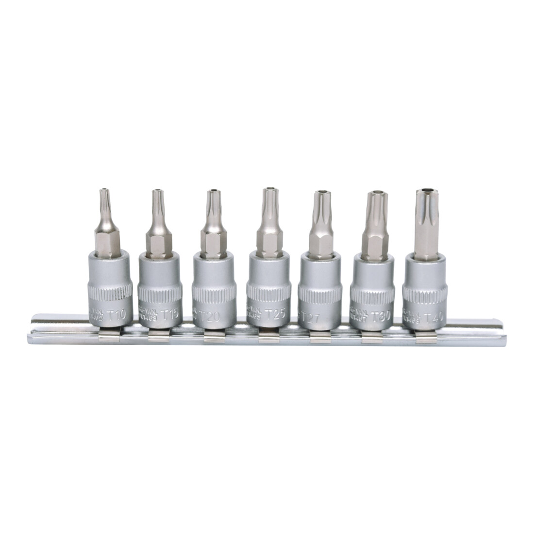KS Tools Bussole 1/4", 7pz., TB10-TB40 con foro frontale