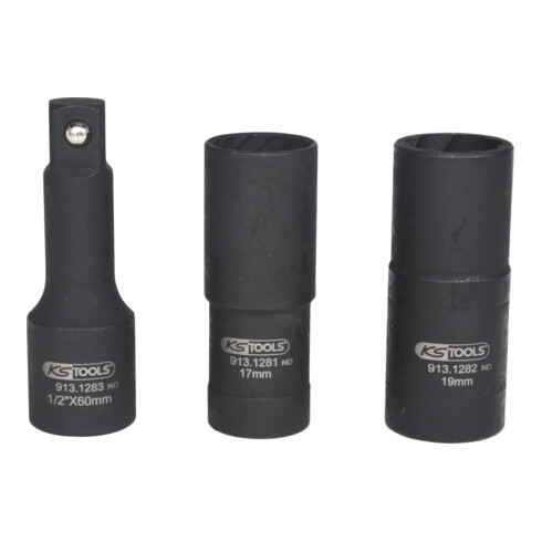 KS Tools Bussole a profilo speciale, 3pz., 17-19mm