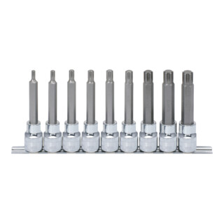 KS Tools Bussole lunghe 1/2" CHROMEplus RIBE, 9pz. M5-M14