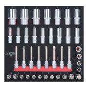 KS Tools Bussole SCS 1/2", 40pz. in modulo 2/3-1